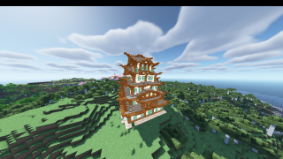 Minecraft Ultraramage Japanese Trading Hall Schematic (litematic)